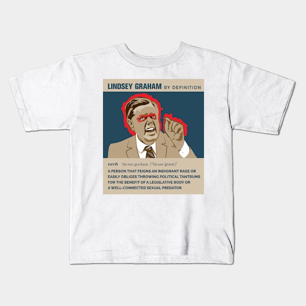 Defining Lindsey Graham Kids T-Shirt by Peadro